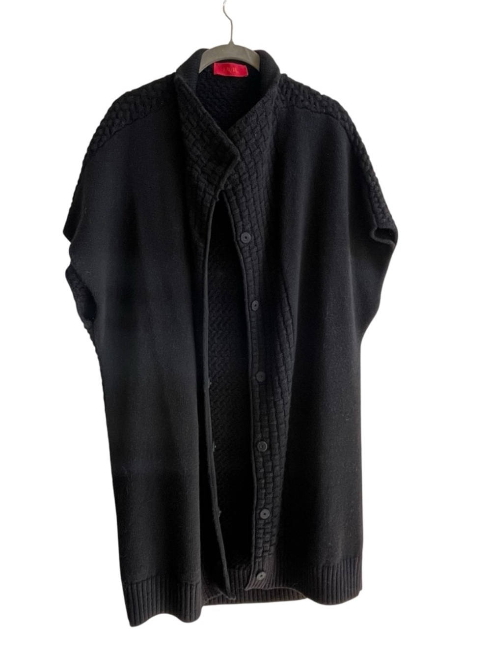 LAVIA 18 Italy Chunky Knit Oversized Cardigan Sweater Wool Alpaca Coat SZ XL